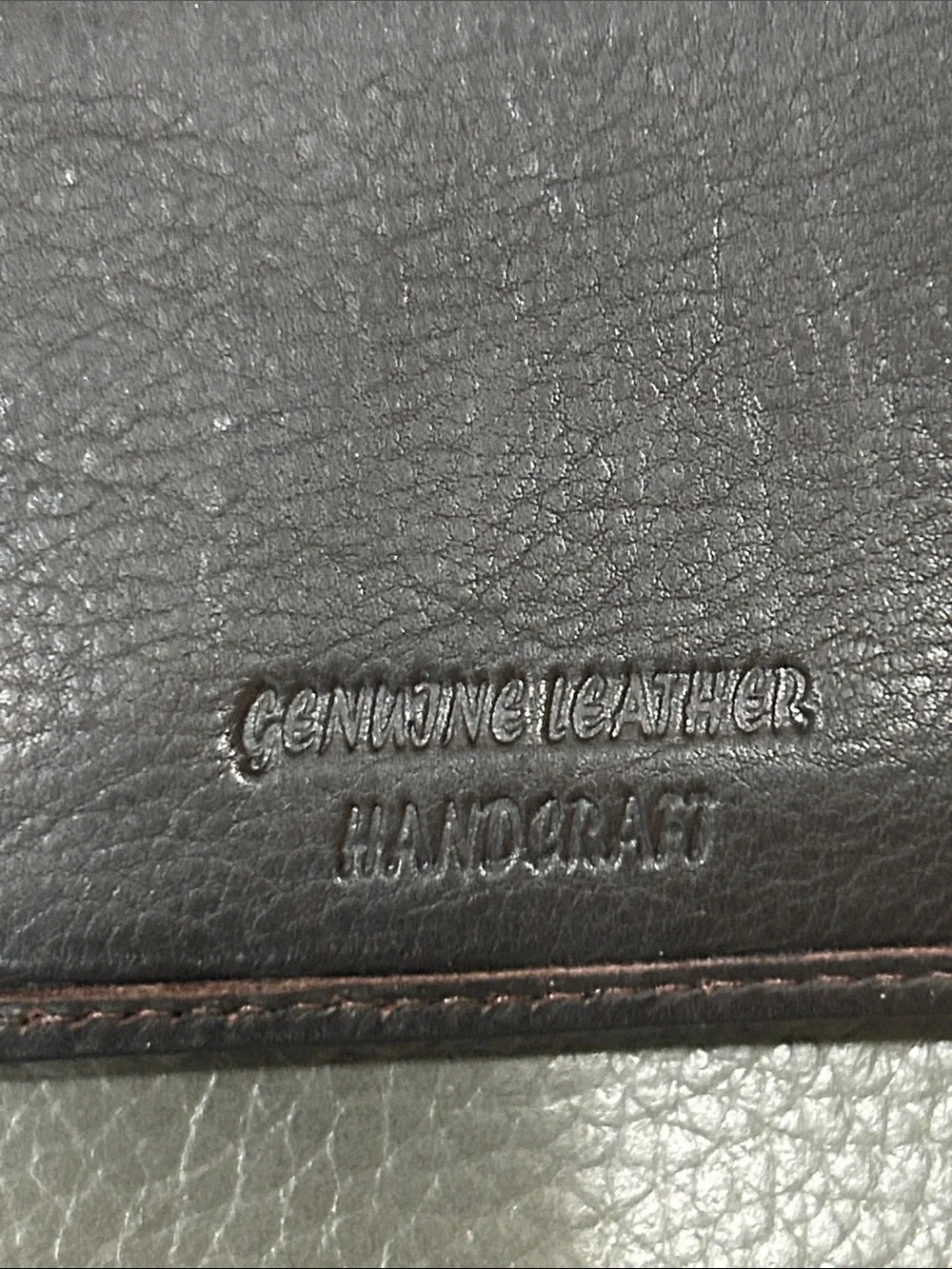Men's Bifold Genuine Handcrafted Brown Leather Wallet EUVC